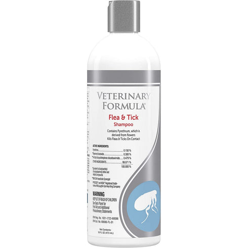 Veterinary Formula Flea Tick Shampoo 17oz - Poudre Pet and Feed Supply